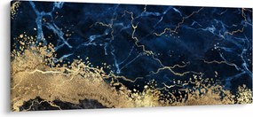 Kép - Sötétkék márvány (120x50 cm)