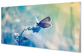 Üvegképek színes pillangó 120x60cm