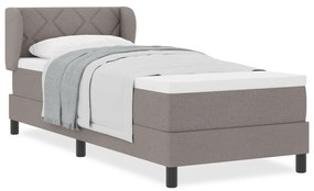Boxspring Ágy Matrac 80x200 cm Taupe Szövet