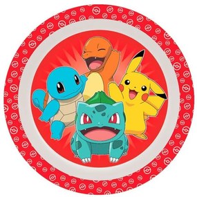 Pokémon Red műanyag lapostányér
