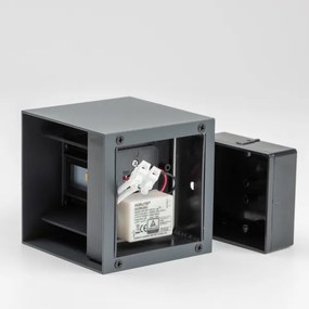 Brilagi - LED Kültéri fali lámpa CUBE LED/6W/230V antracit IP54