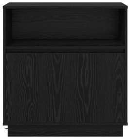 Fadoboz LED világítással Fekete Tölgy 71x34,5x75 cm Műanyag