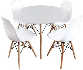 GAMIN II NEW modern 80cm étkezőszett 4 étkezőszékkel