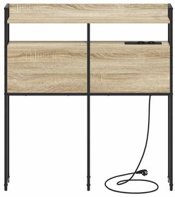 Fejtámla LED -es lámpákkal sonoma tölgy 100 cm Faanyag