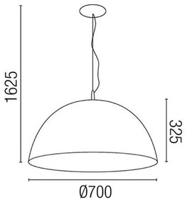 Függeszték Fehér MAGMA FARO 28399