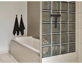 Fekete vízlehúzó tartóval 22 cm Ume – Zone