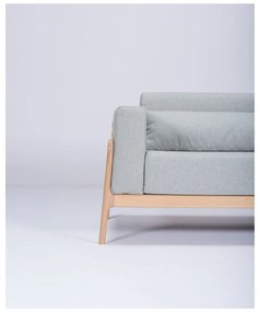 Fawn kékesszürke kanapé tölgyfából, 210 cm - Gazzda