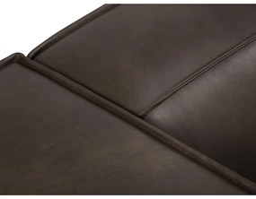 Barna bőr sarokkanapé (bal oldali) Madame – Windsor &amp; Co Sofas