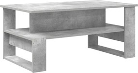 vidaXL Dohányzóasztal Beton Szürke 90 x 50 x 40 cm Faanyag