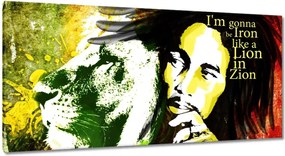 Festmények 115x55 Bob Marley Lion in Zion