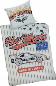 Carbotex Ágyneműhuzat Hot Wheels Versenyautók 160x200cm Ágynemű garnitúra