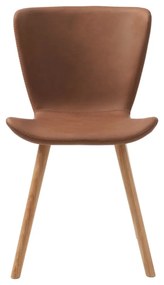 Konyakbarna bőrutánzat étkezőszék Teslin – Unique Furniture