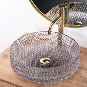 Pultos mosdókagyló Rea Cristal Grey 39