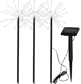 Firework 3 db kültéri napelemes LED lámpa, magasság 40 cm - Star Trading