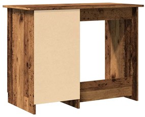 antik fa színű szerelt fa íróasztal 100 x 50 x 76 cm