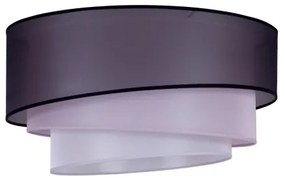 Duolla - Mennyezeti lámpa TRIO 1xE27/15W/230V á. 45 cm fekete/rózsaszín/ezüst