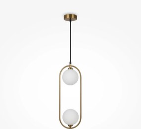 Maytoni klasszikus modern függeszték ring fehér sárgaréz mymod013pl-02bs1