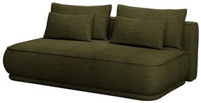 Háromszemélyes kanapé Lesanna (oliva + fekete). 1100170
