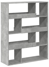 betonszürke szerelt fa térelválasztó 100 x 33 x 125,5 cm