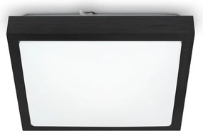 Mennyezeti Lámpa Plafon Lámpatest 2xE27 Négyzet Alakú Falra Szerelhető Fekete