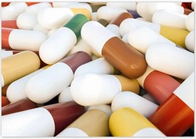 Poszterek 100x70 Egy halom orvosi tabletta