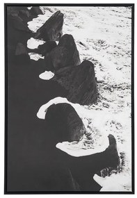 Fekete és fehér keretezett kép 63 x 93 cm SIZIANO Beliani