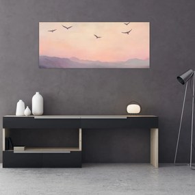 Kép - Madárcsapat II. (120x50 cm)