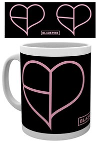 Bögre Black Pink - Heart Icon