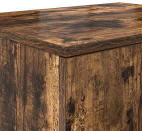 Füstölt Tölgy Tároló Szekrény 118x41x40 cm Mérnöki Fa