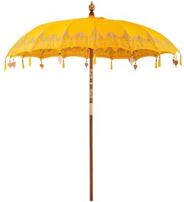 Balinéz Napernyő Sárga (210-220) x 260 cm Pamut és tömör fa