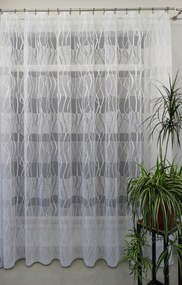 Mg Függöny jacquard 32616 Fehér 300x250cm kész Bt