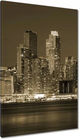 Festmények 80x120 New York sephia