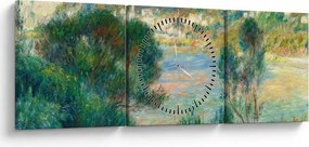 Kép - Auguste Renoir, View of Monte Carlo from Cap Martin, reprodukciók (órával) (90x30 cm)