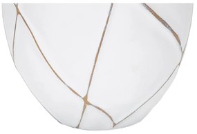 Fehér-krémszínű asztali lámpa textil búrával (magasság 60 cm) Lines – Mauro Ferretti