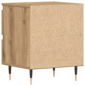 Éjjeli szekrények 2 db Kézműves tölgy 40x35x50 cm Műzott anyag
