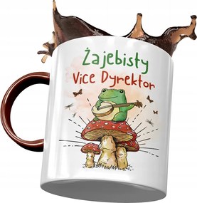 Bordó bögre az igazgatóhelyettesnek Békás Ajándék Nyomtatott Fotóval