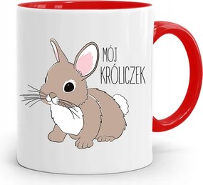 Piros Bögre Lányoknak Az Én Nyuszim nyomott mintával