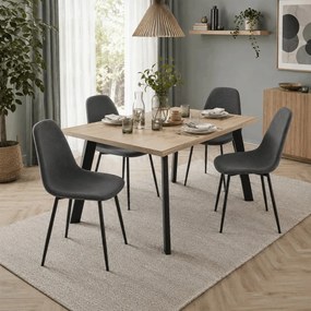 CT-V2972 GREY2 szürke szövet étkezőszék
