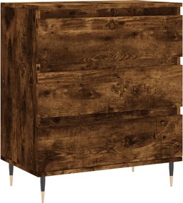 vidaXL füstös tölgy színű szerelt fa tálalószekrény 60 x 35 x 70 cm