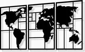Kép Áttört L Világtérkép Fali Dekoráció Fa Panel Dekoráció