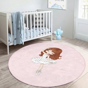 Rózsaszín gyerek szőnyeg ø 120 cm Comfort – Mila Home