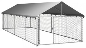 vidaXL kültéri kutyakennel tetővel 600 x 200 x 150 cm