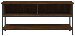 barna tölgy színű szerelt fa TV-szekrény 100 x 35 x 45 cm