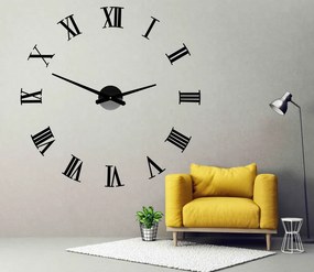 Római számokkal díszített, öntapadós falióra - ROOLIND