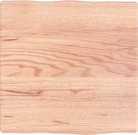 vidaXL világosbarna kezelt tömör asztallap 40x40x(2-4) cm