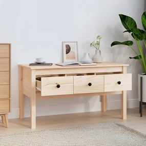 Tömör fenyőfa dohányzóasztal 102 x 49 x 55 cm