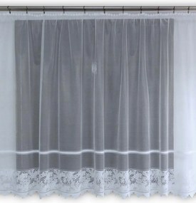 Mg Függöny jacquard 618/371 Fehér 300X160 szalaggal