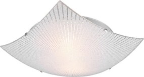 TRIO 612200200 ELISA Négyzetes Mennyezeti Lámpa Ezüst E27 IP20