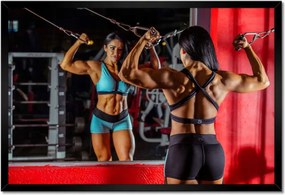 Poszterek keretben 60x40 Fittness Edzőterem Erő