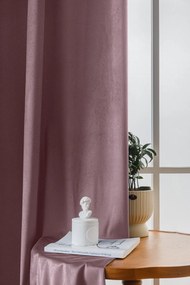 Világoslila VELVET sötétítő függöny 140x270 cm Felfüggesztés: Hullámos sínszalag